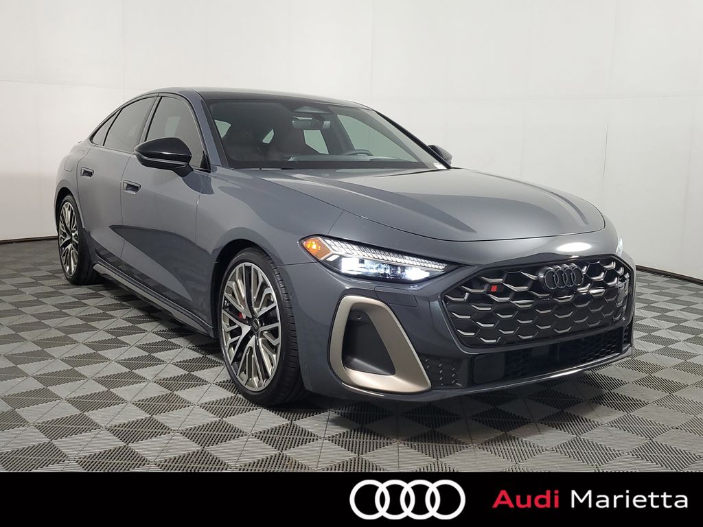 Magnet Gray 2025 Audi S5 3.0T quattro Prestige Sedan All-Wheel Drive 7-Speed Automatic