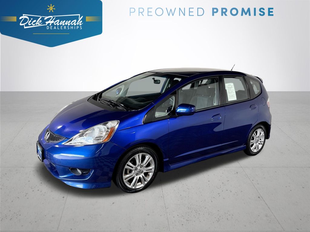 Blue Sensation Pearl 2009 Honda Fit Hatchback Front-Wheel Drive 5-Speed Automatic