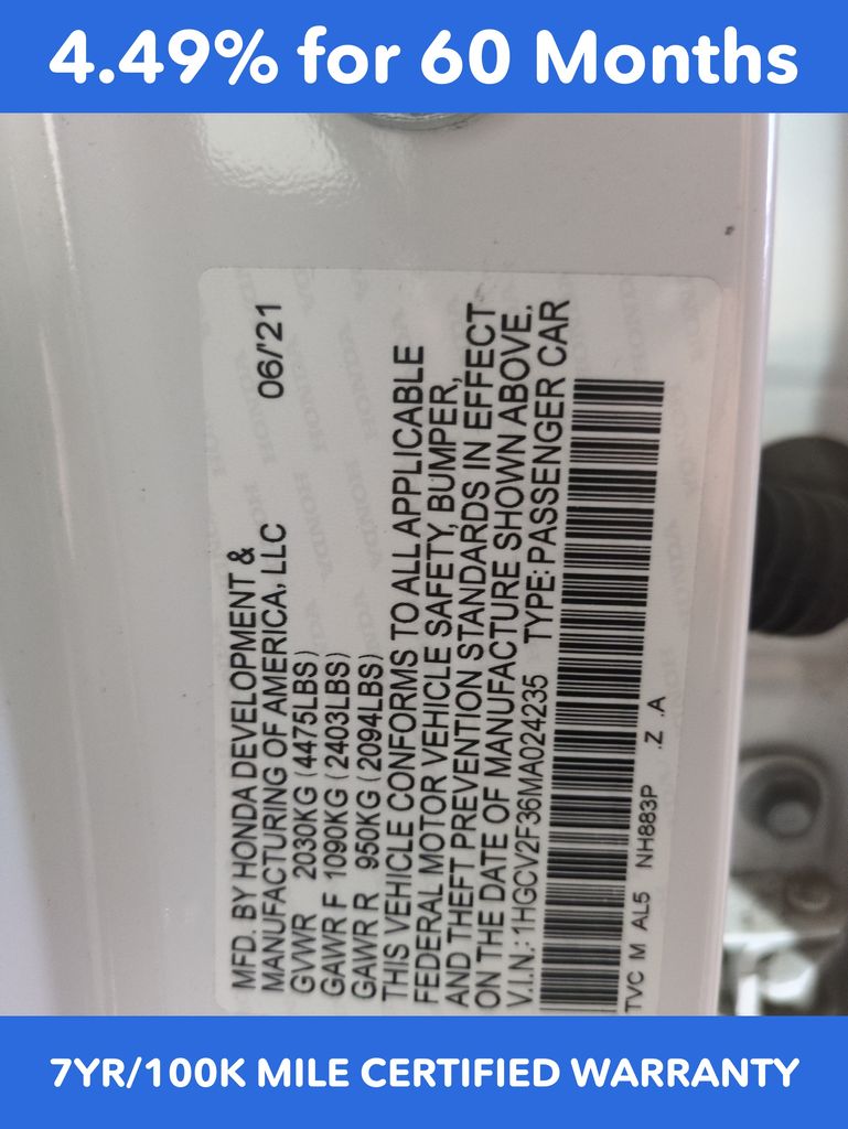 Used 2021 Honda Accord Sport 2.0T For Sale in Fort Wayne, IN