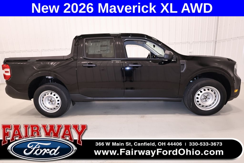 Shadow Black 2026 Ford Maverick Pickup Truck All-Wheel Drive 8-Speed Automatic