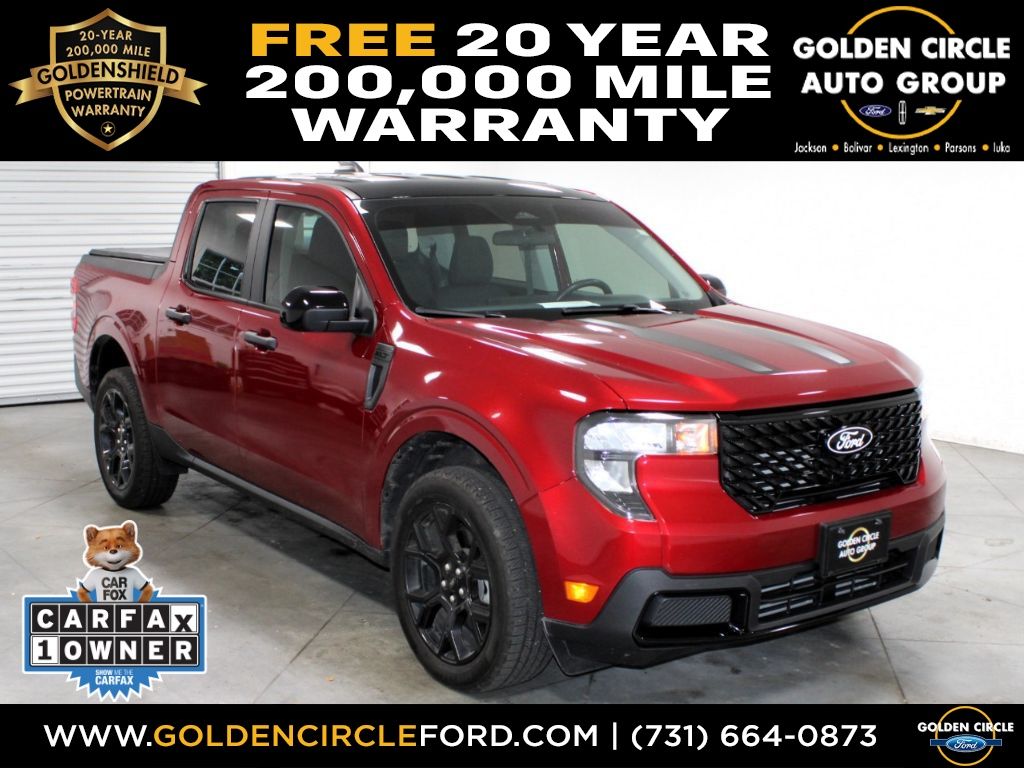 Ruby Red Metallic Tinted Clearcoat 2025 Ford Maverick Pickup Truck All-Wheel Drive 8-Speed Automatic