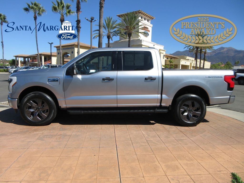 Iconic Silver Metallic 2024 Ford F-150 Lightning Pickup Truck All-Wheel Drive Automatic