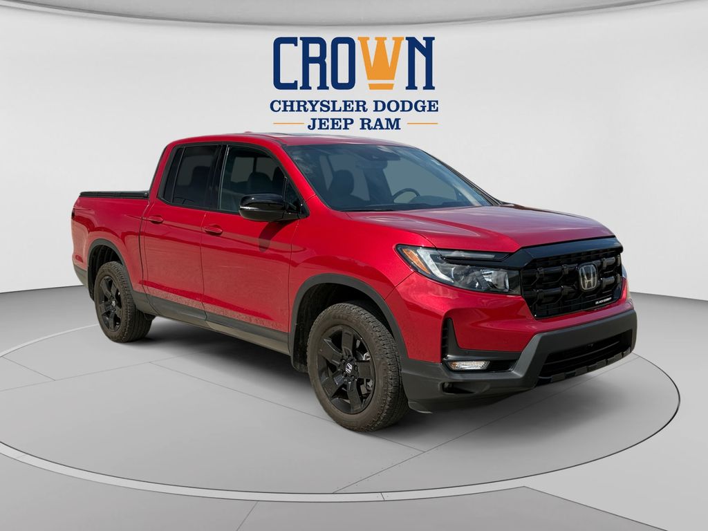 Red 2025 Honda Ridgeline Pickup Truck All-Wheel Drive 9-Speed Automatic