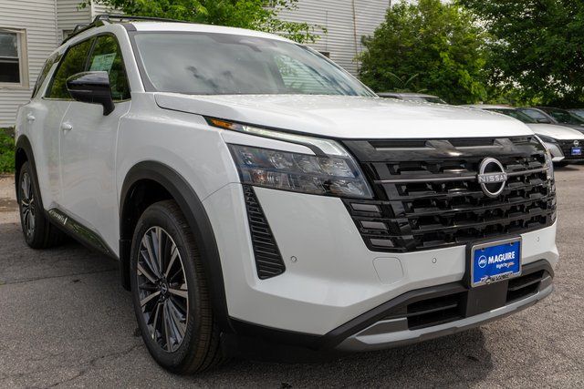 2026 Nissan Pathfinder Platinum White at John Sisson Motors