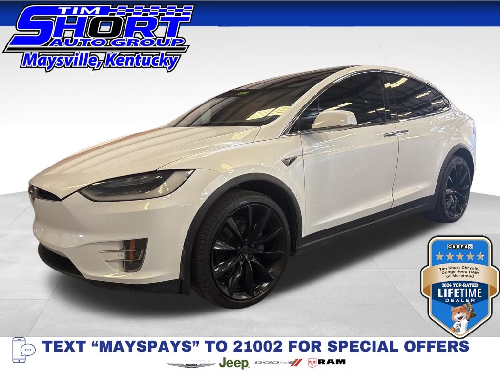 Pearl White Multi-Coat 2017 Tesla Model X 100D AWD SUV / Crossover All-Wheel Drive 1-Speed Automatic