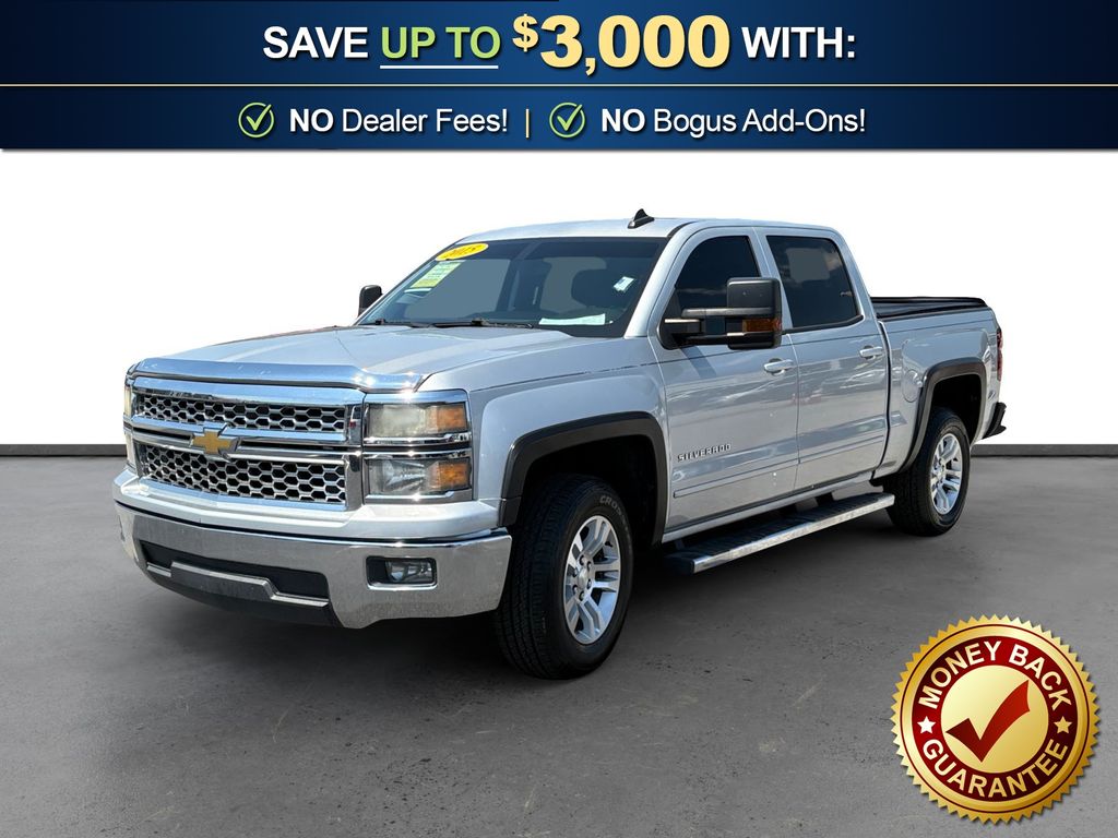 Silver Ice Metallic 2015 Chevrolet Silverado 1500 Pickup Truck 4X2 6-Speed Automatic Overdrive