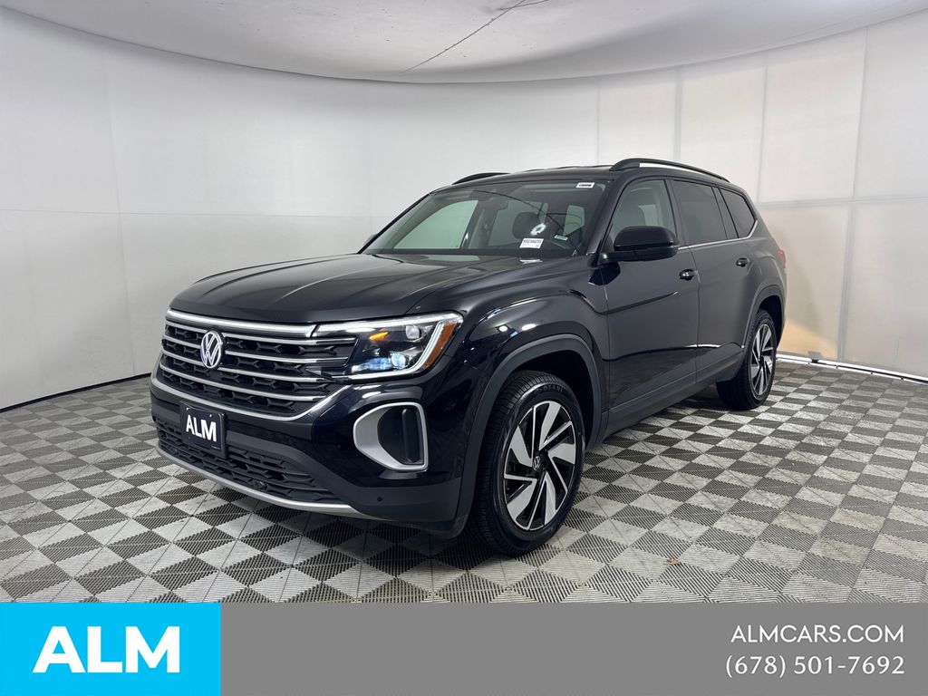 Black 2025 Volkswagen Atlas SE FWD with Technology SUV / Crossover Front-Wheel Drive 8-Speed Automatic