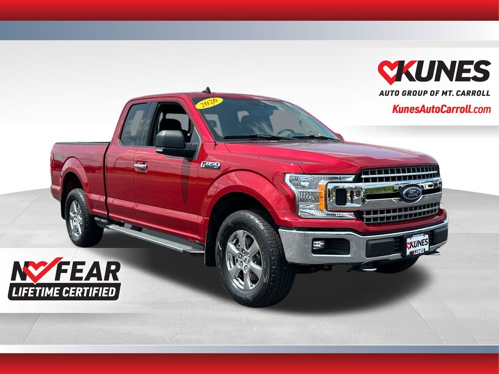 Red Metallic 2020 Ford F-150 Pickup Truck Four-Wheel Drive Automatic