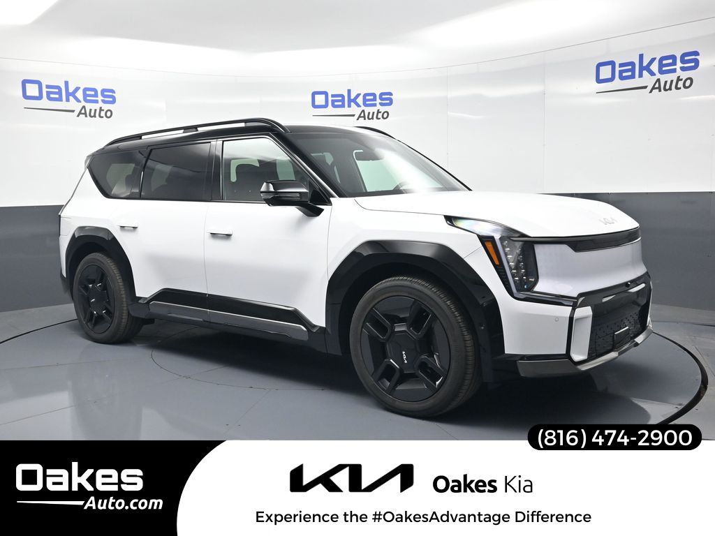 Glacial White/Ebony Black 2026 Kia EV9 SUV / Crossover All-Wheel Drive 1-Speed Automatic
