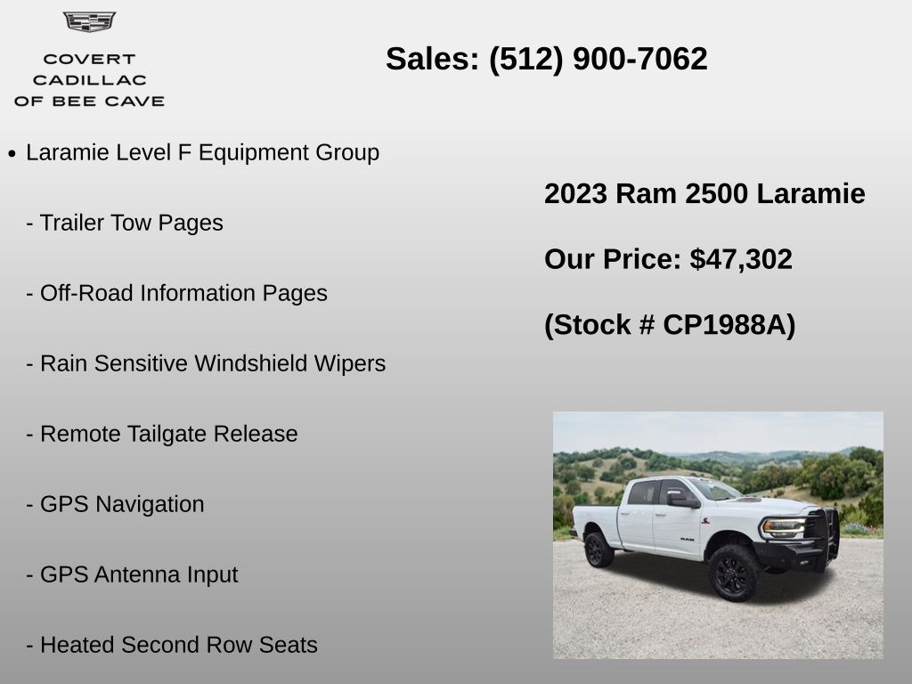 Used Car 2023 Ram 2500  Laramie For Sale Under $50,000 In Austin, Texas