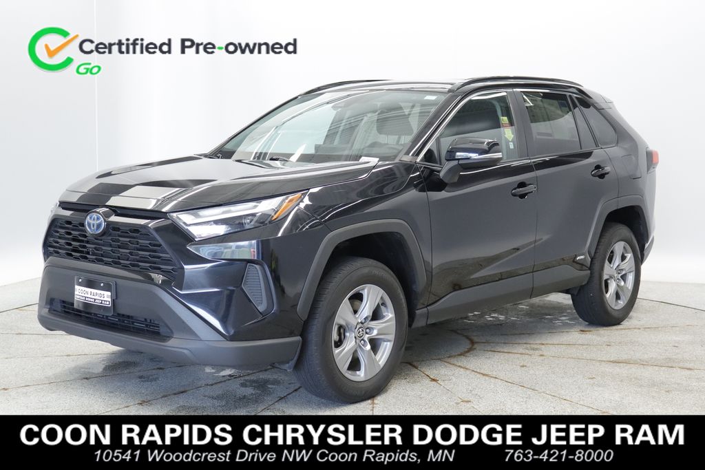 Midnight Black Metallic 2023 Toyota RAV4 Hybrid SUV / Crossover All-Wheel Drive Continuously Variable Transmission