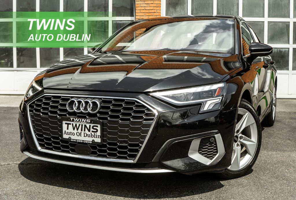 Black 2024 Audi A3 Sedan Front-Wheel Drive 7-Speed Automatic