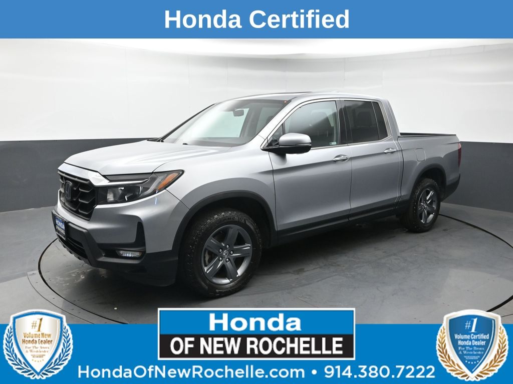 Lunar Silver Metallic 2023 Honda Ridgeline Pickup Truck All-Wheel Drive 9-Speed Automatic