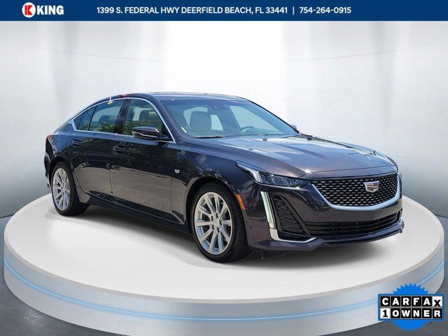 Midnight Sky Metallic 2024 Cadillac CT5 Sedan Rear-Wheel Drive Automatic