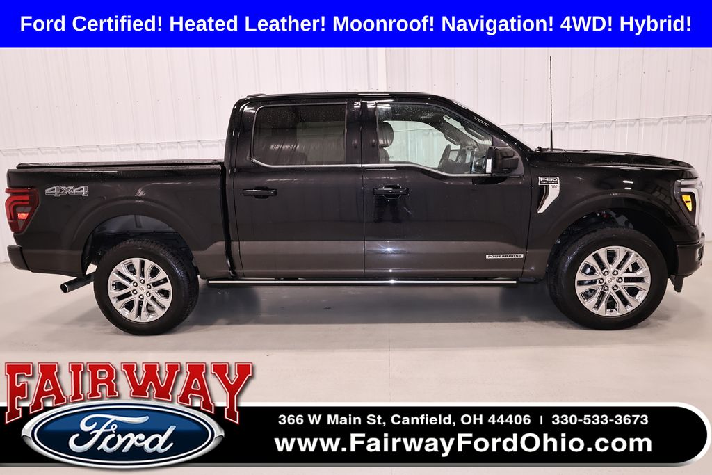 Agate Black Metallic 2024 Ford F-150 Pickup Truck Four-Wheel Drive Automatic