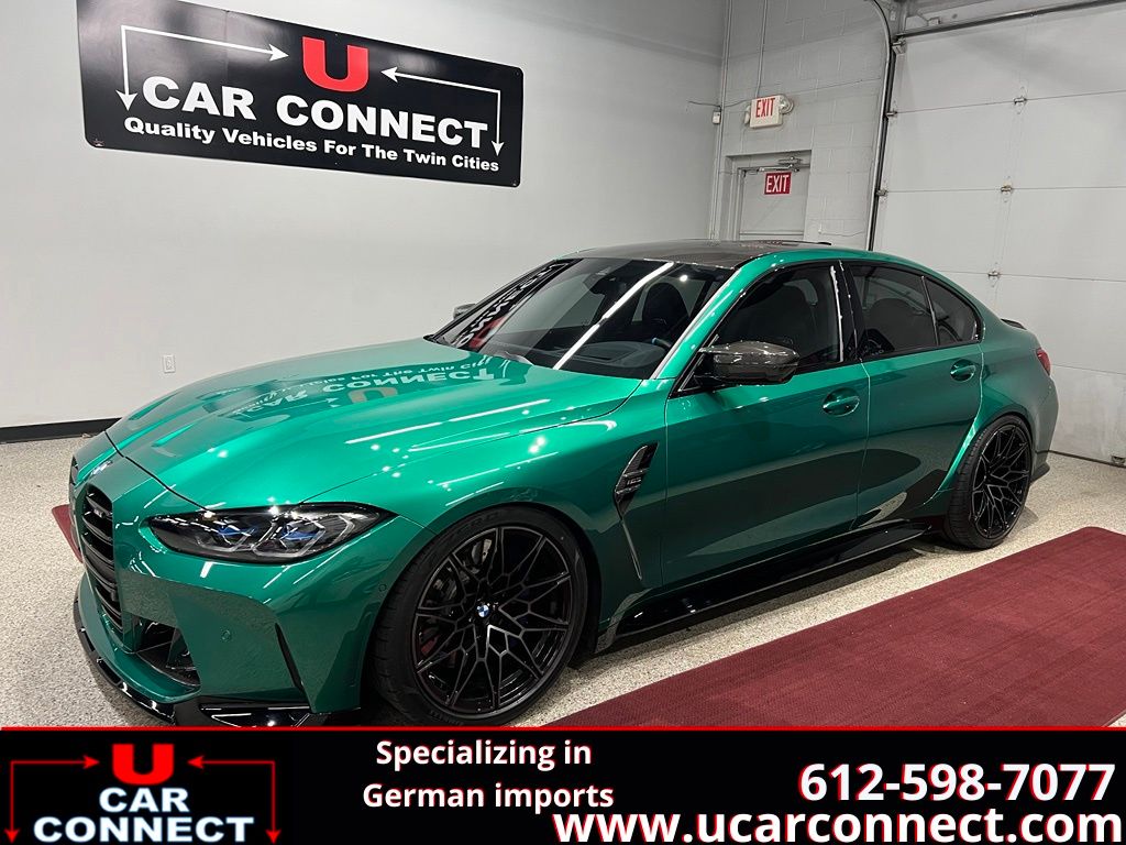 Isle of Man Green Metallic 2021 BMW M3 Sedan Rear-Wheel Drive 6-Speed Manual