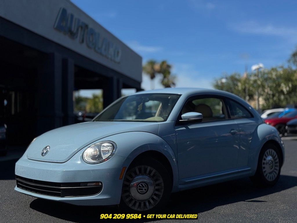 Denim Blue 2014 Volkswagen Beetle Hatchback Front-Wheel Drive 6-Speed Automatic