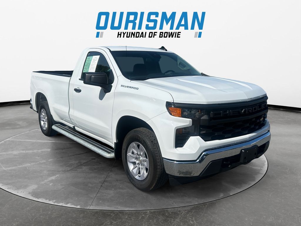 Summit White 2025 Chevrolet Silverado 1500 Pickup Truck 4X2 Automatic