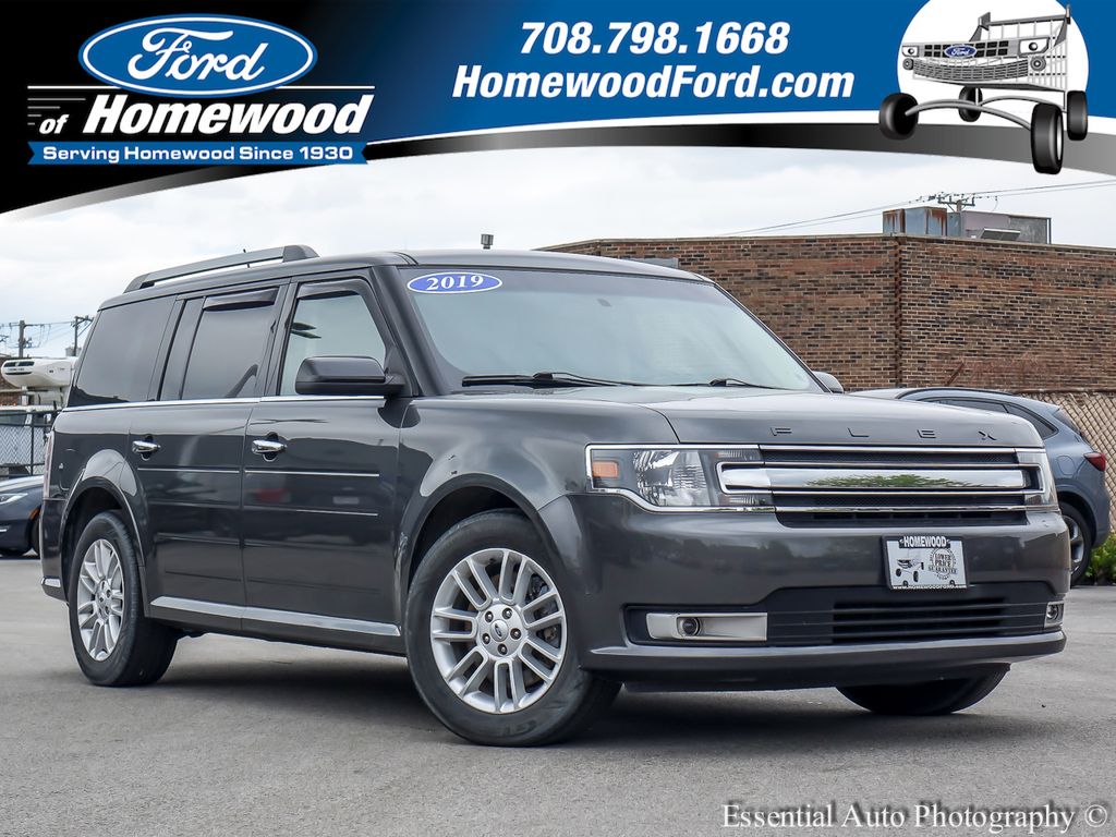Gray (Magnetic) 2019 Ford Flex SEL AWD SUV / Crossover All-Wheel Drive 6-Speed Automatic