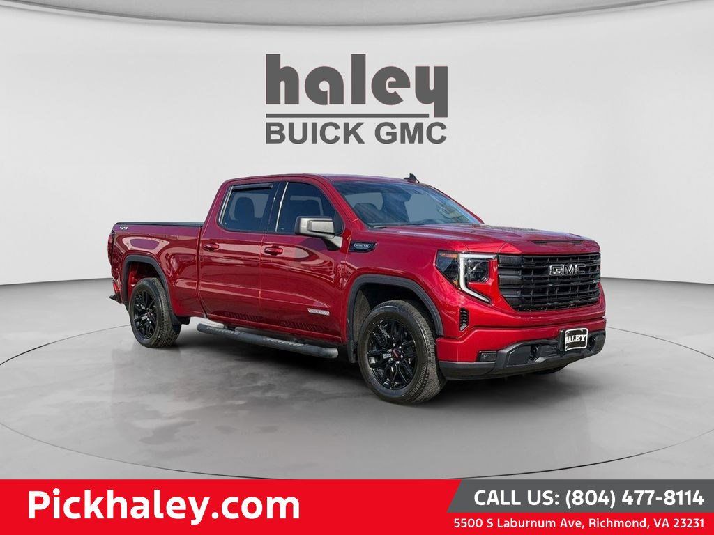 Volcanic Red Tintcoat 2024 GMC Sierra 1500 Elevation Crew Cab 4WD Pickup Truck Four-Wheel Drive Automatic