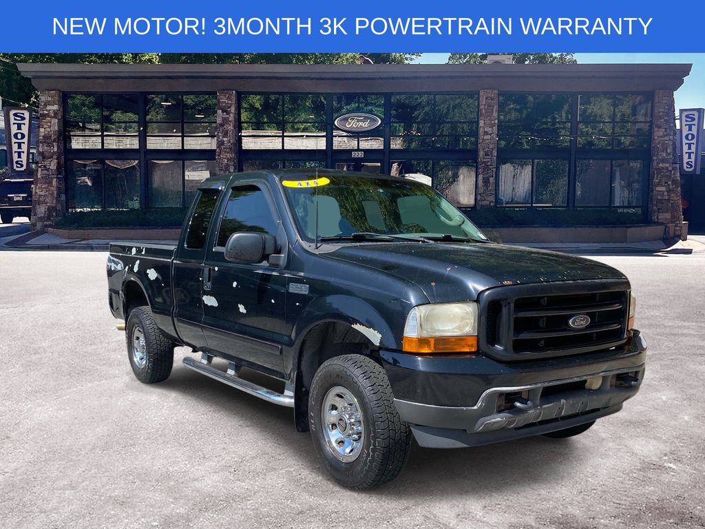 Black 2003 Ford F-250 Super Duty Pickup Truck Four-Wheel Drive 4-Speed Automatic