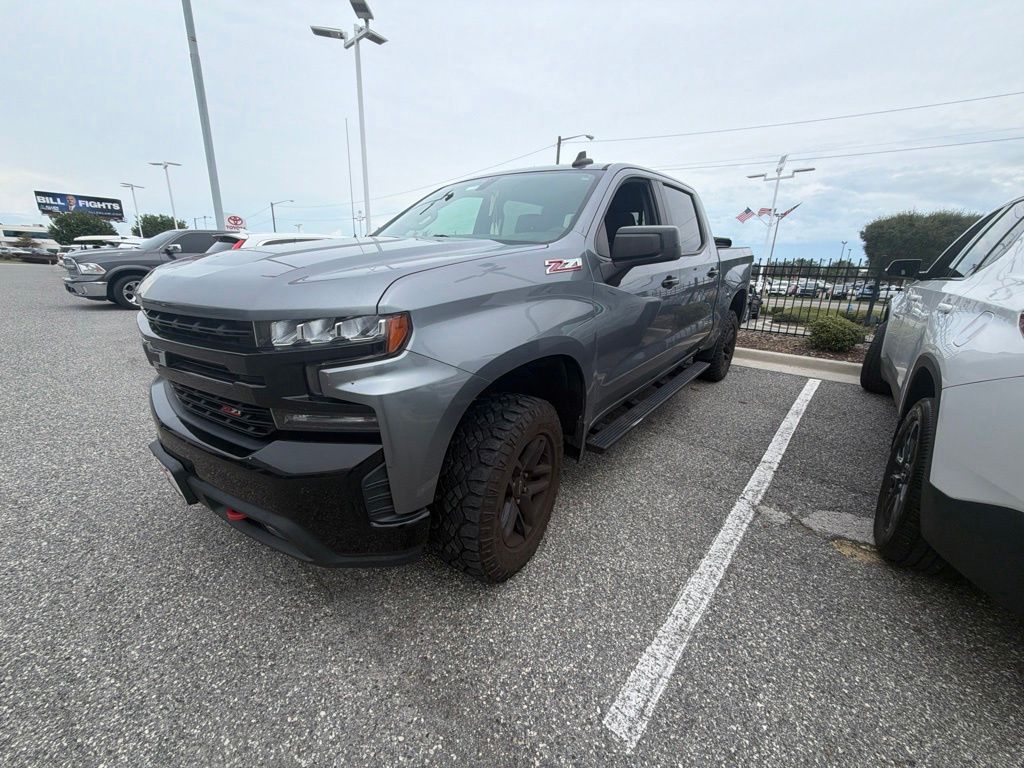 Gray (Satin Steel Metallic) 2019 Chevrolet Silverado 1500 Pickup Truck Four-Wheel Drive 8-Speed Automatic