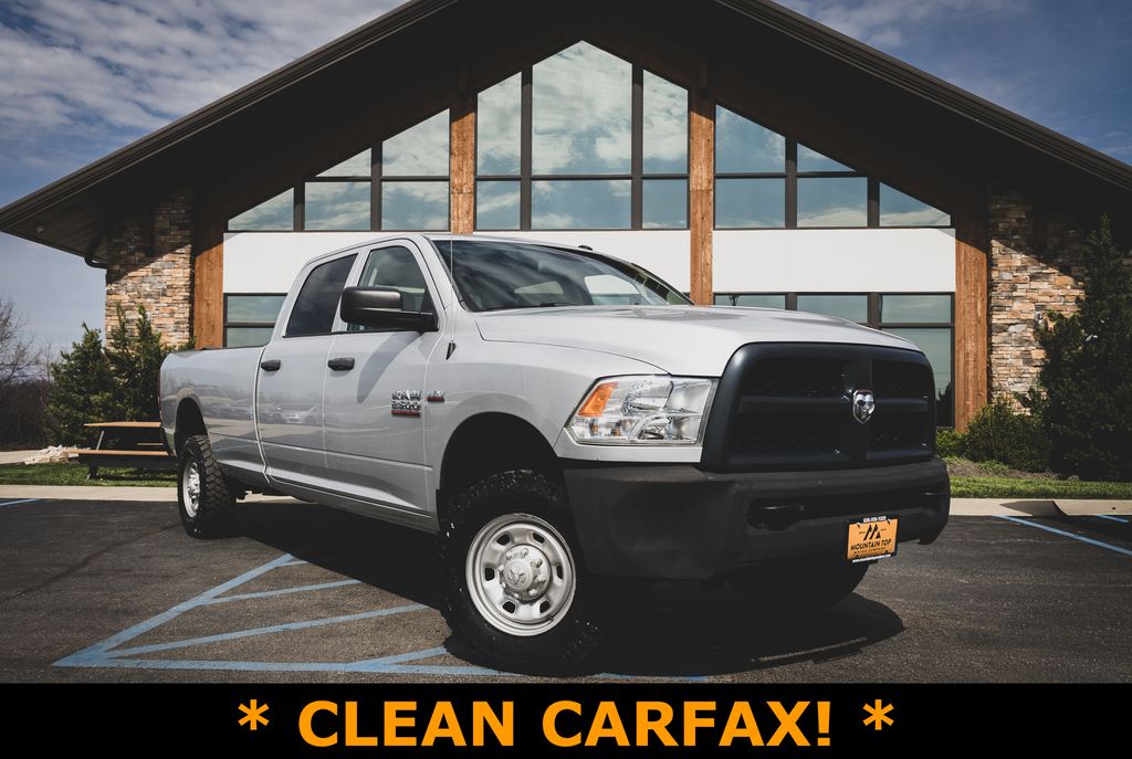 Bright Silver Metallic Clearcoat 2016 RAM 2500 Tradesman Crew Cab LB 4WD Pickup Truck Four-Wheel Drive 6-Speed Automatic