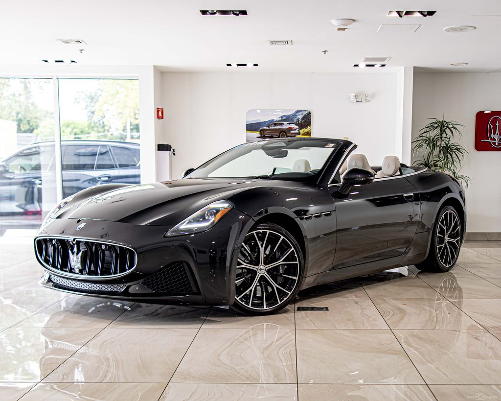 Black 2025 Maserati GranCabrio Convertible All-Wheel Drive 8-Speed Automatic
