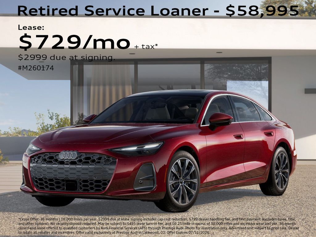 Grenadine Red Metallic 2026 Audi A6 Sedan All-Wheel Drive 7-Speed Automatic
