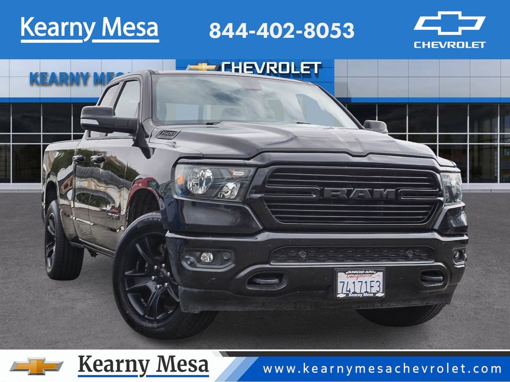 Diamond Black Crystal Pearlcoat 2021 RAM 1500 Pickup Truck Four-Wheel Drive 8-Speed Automatic