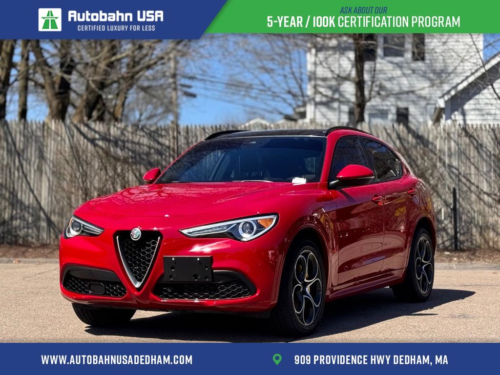 Alfa Rosso 2021 Alfa Romeo Stelvio Ti Sport AWD SUV / Crossover All-Wheel Drive 8-Speed Automatic