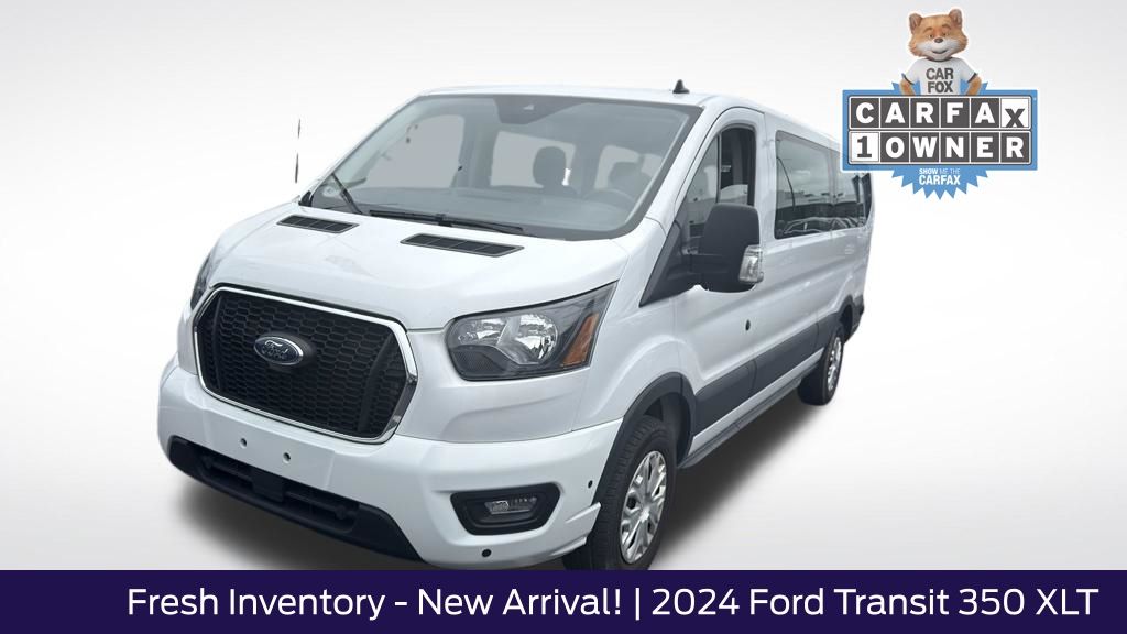 Oxford White 2024 Ford Transit Passenger Van Rear-Wheel Drive