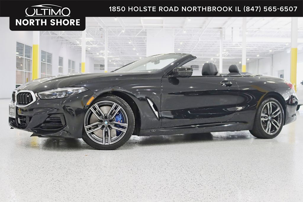Black Sapphire Metallic 2024 BMW 8 Series Convertible All-Wheel Drive 8-Speed Automatic