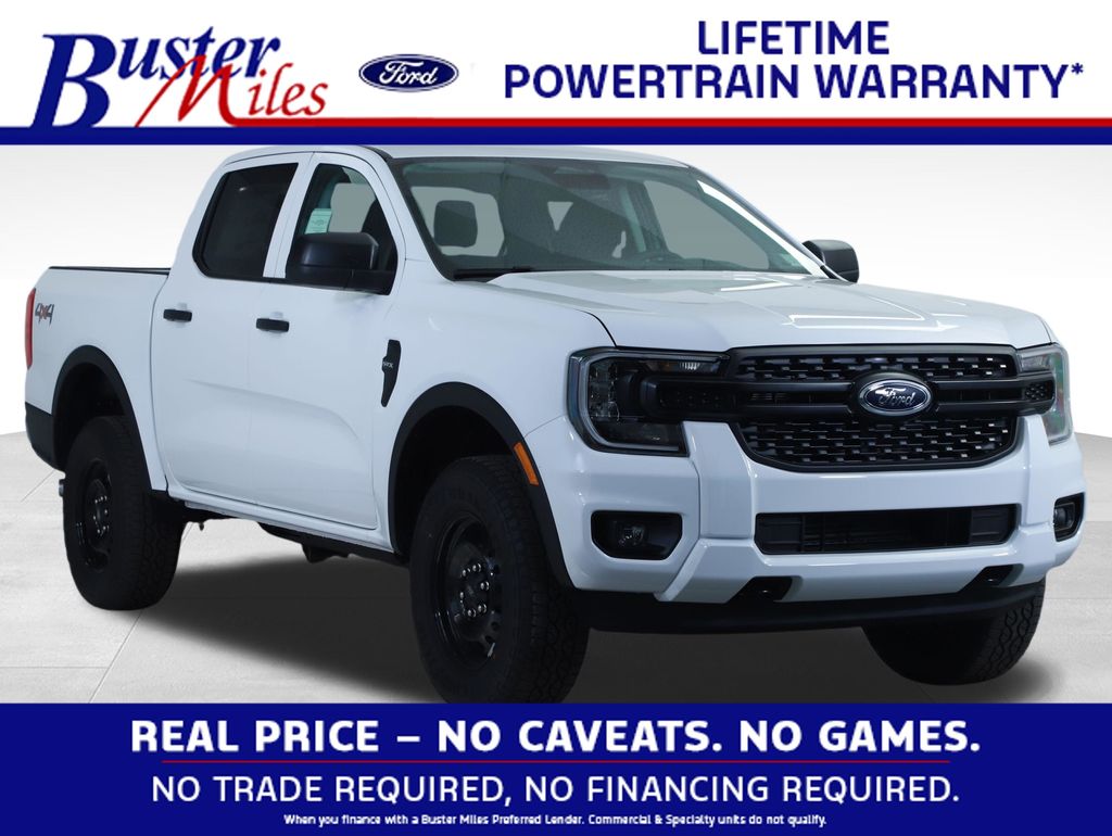 Oxford White 2026 Ford Ranger XL SuperCrew 4WD Pickup Truck Four-Wheel Drive Automatic