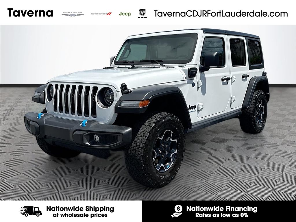 Bright White Clearcoat 2023 Jeep Wrangler 4xe Rubicon 4WD SUV / Crossover Four-Wheel Drive 8-Speed Automatic