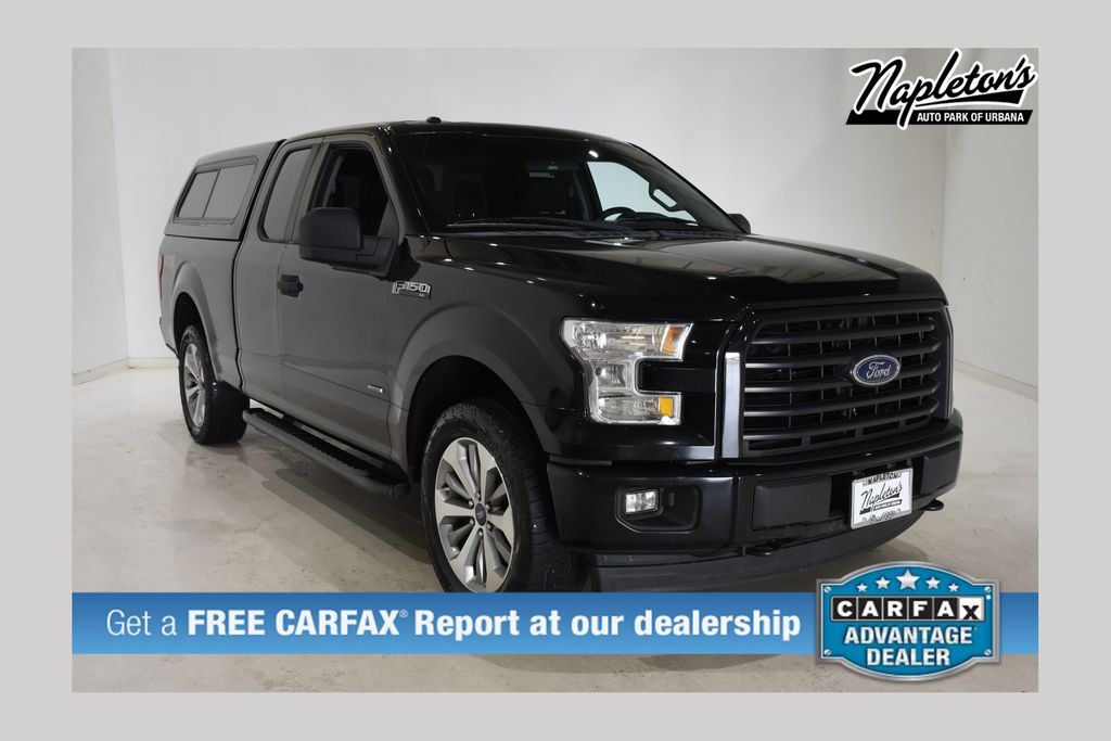 Shadow Black 2017 Ford F-150 XL SuperCab 4WD Pickup Truck Four-Wheel Drive 6-Speed Automatic