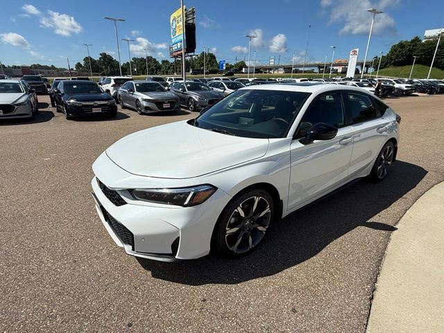 Gray (Platinum) 2025 Honda Civic Hybrid Sport Touring Hatchback FWD Hatchback Front-Wheel Drive Continuously Variable Transmission