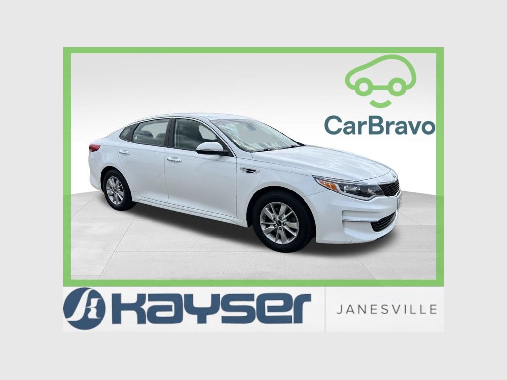 Snow White Pearl 2016 Kia Optima Sedan Front-Wheel Drive 6-Speed Automatic