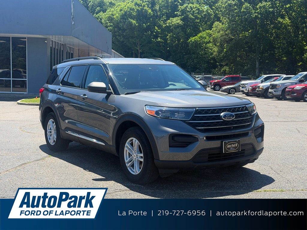 Carbonized Gray Metallic 2022 Ford Explorer XLT AWD SUV / Crossover All-Wheel Drive Automatic