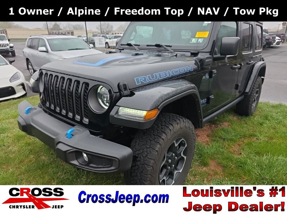 Black Clearcoat 2023 Jeep Wrangler 4xe Rubicon 4WD SUV / Crossover Four-Wheel Drive 8-Speed Automatic