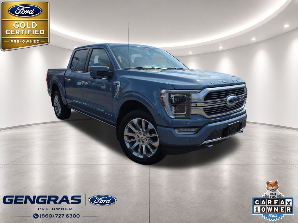 Blue (Azure Gray Metallic) 2023 Ford F-150 Pickup Truck Four-Wheel Drive Automatic