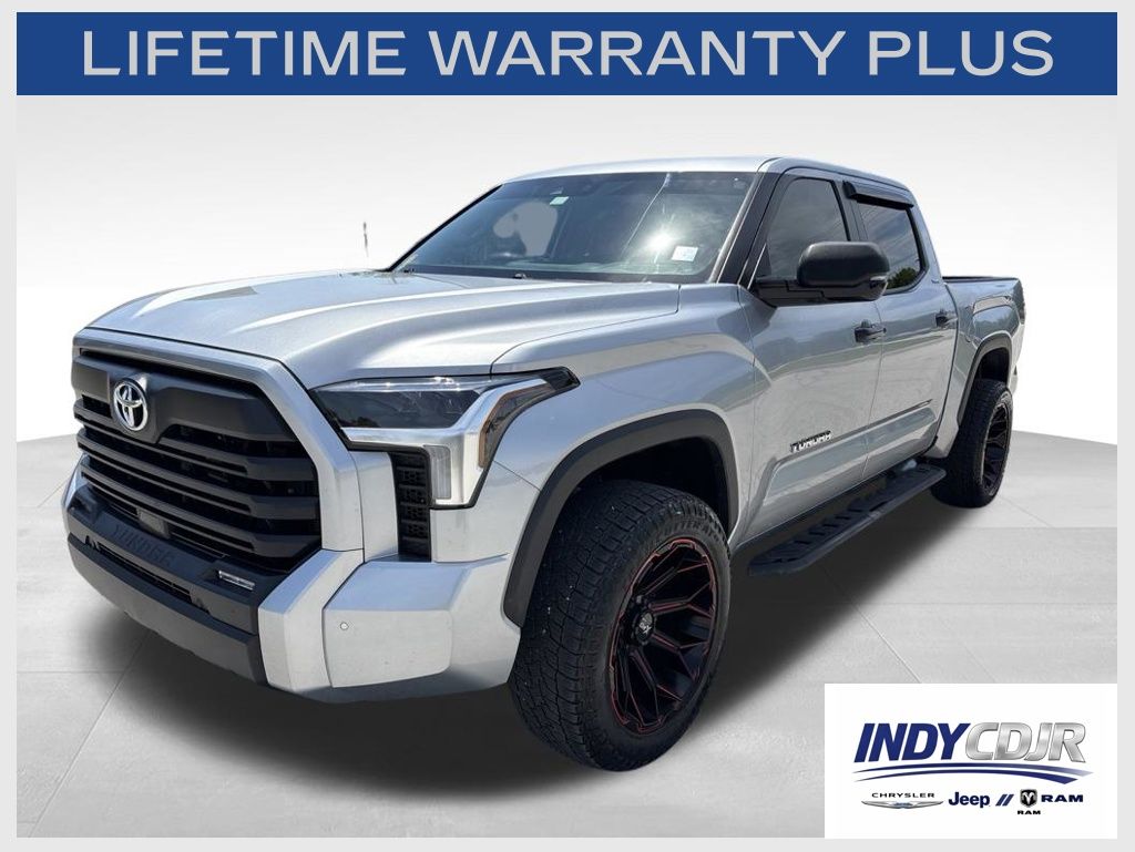 Celestial Silver Metallic 2024 Toyota Tundra SR5 CrewMax Cab 4WD Pickup Truck Four-Wheel Drive Automatic