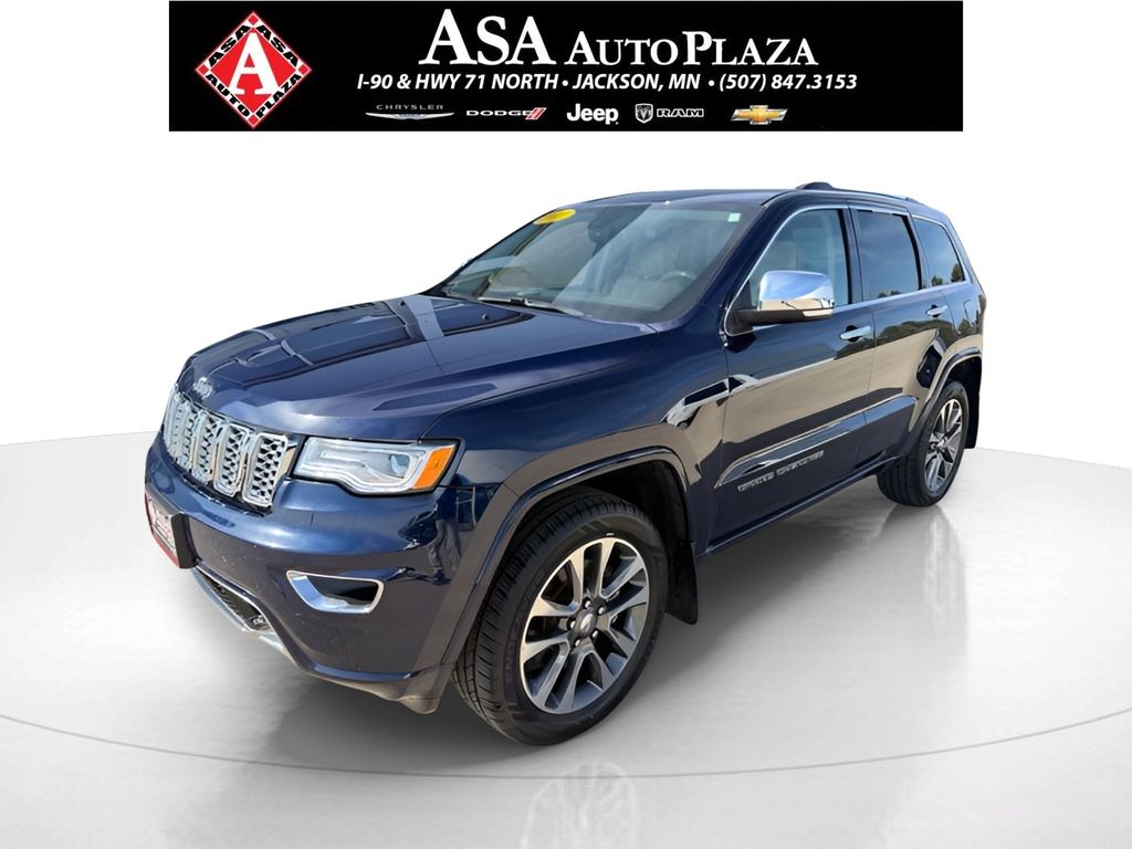 True Blue Pearlcoat 2018 Jeep Grand Cherokee Overland 4WD SUV / Crossover Four-Wheel Drive 8-Speed Automatic