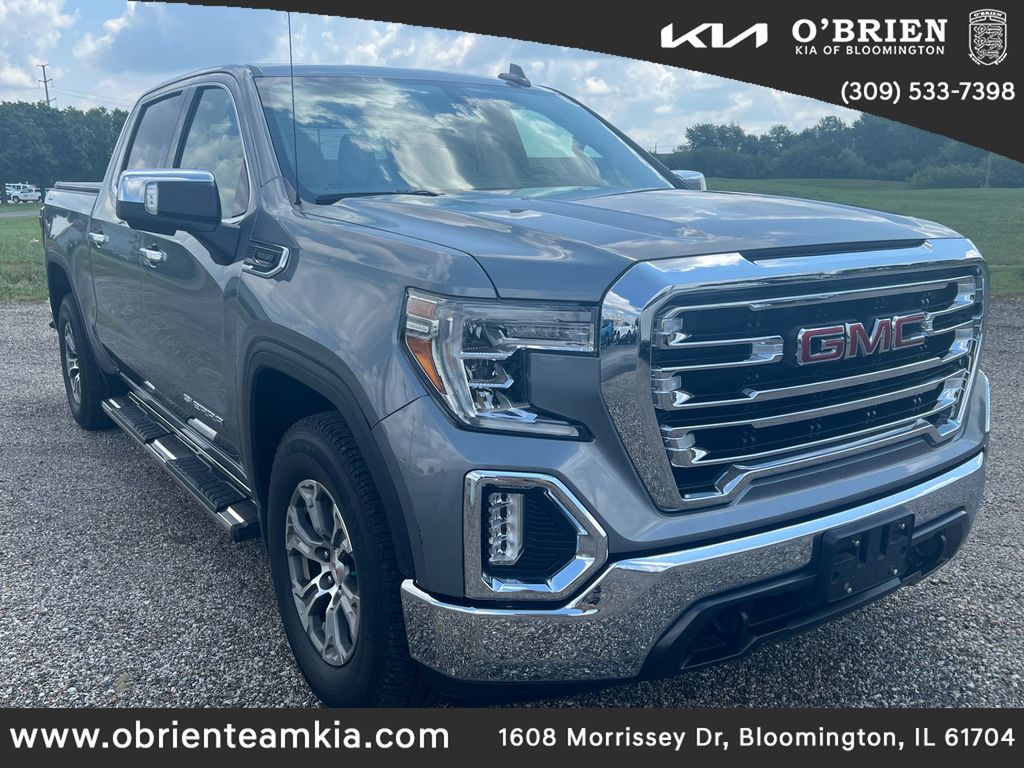 Gray (Steel Metallic) 2021 GMC Sierra 1500 Pickup Truck Four-Wheel Drive Automatic