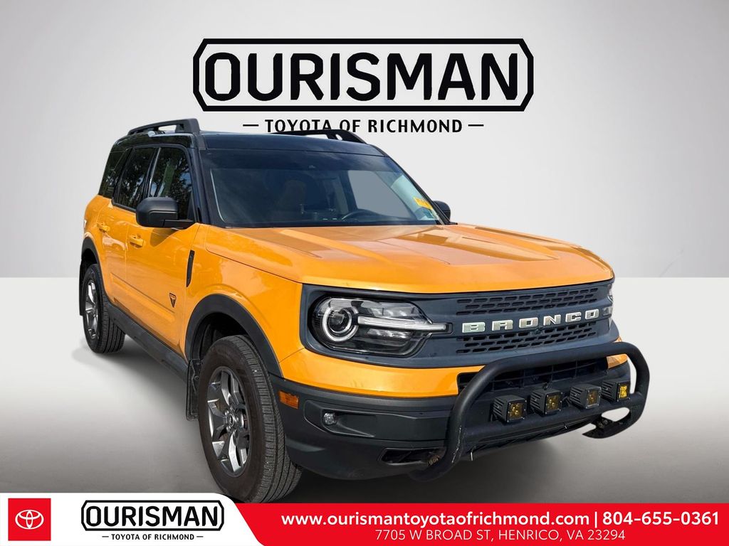 Orange Metallic 2021 Ford Bronco Sport Badlands 4WD SUV / Crossover All-Wheel Drive 8-Speed Automatic