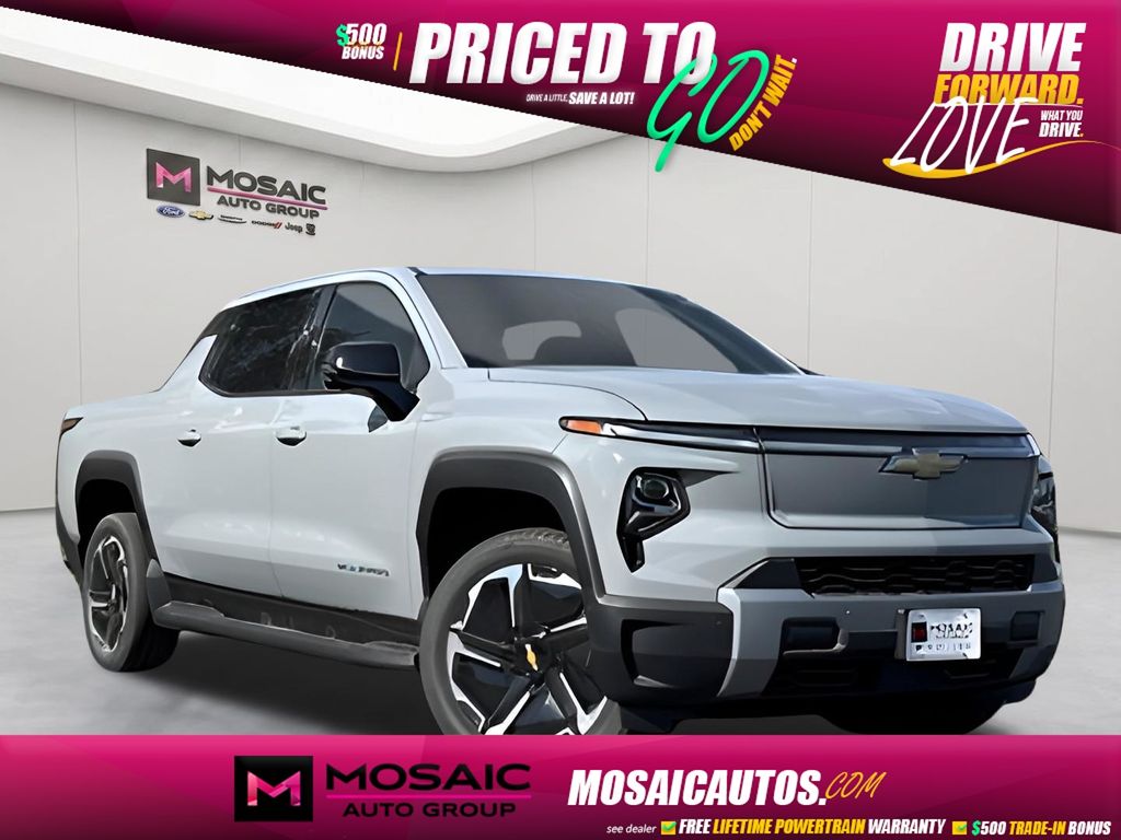 Slate Gray Metallic 2026 Chevrolet Silverado EV LT Crew Cab (Extended Range) e4WD Pickup Truck All-Wheel Drive 1-Speed Automatic
