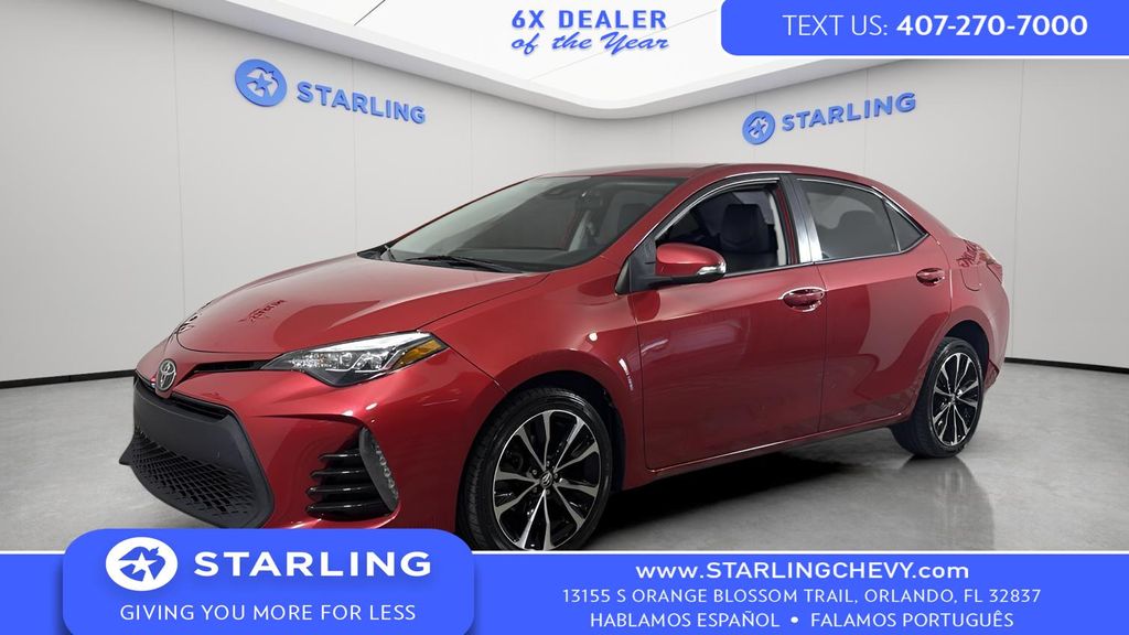 Barcelona Red Metallic 2017 Toyota Corolla SE Sedan Front-Wheel Drive Continuously Variable Transmission