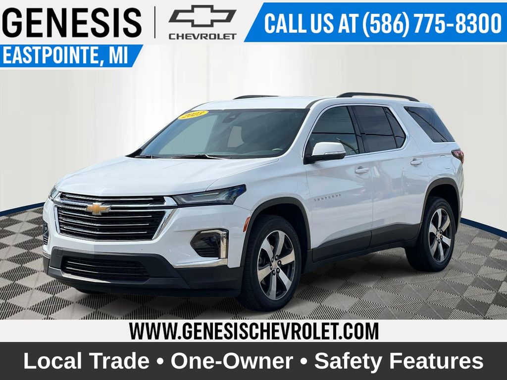 Summit White 2023 Chevrolet Traverse SUV / Crossover Four-Wheel Drive 9-Speed Automatic