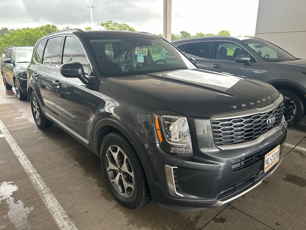 2021 Kia Telluride EX Gray at DeMontrond Auto Country
