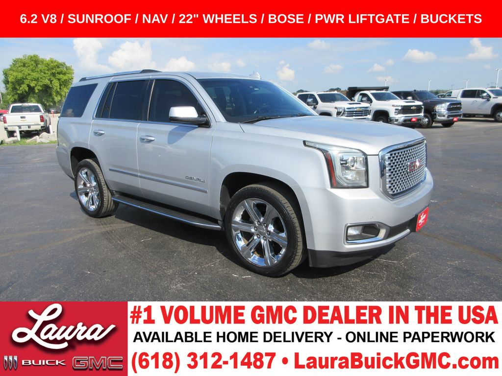 Quicksilver Metallic 2015 GMC Yukon SUV / Crossover Four-Wheel Drive 8-Speed Automatic
